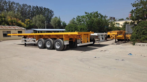 20ft 40ft Flatbed Semi Container Trailer