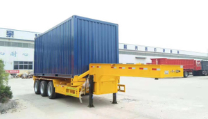 Hydraulic Tipping Container Skeletal 40 Ft Trailer Gooseneck