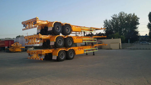 20ft 40 Ton Skeletal Container Delivery Trailer 