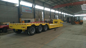 Heavy Duty 100 Ton Extendable Low Bed Gooseneck Trailer