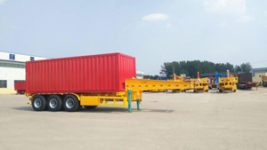 80 Ton 20ft 40ft Shipping Container Gooseneck