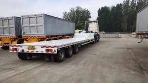 80 Ton Detachable Gooseneck Truck Trailer Low Bed