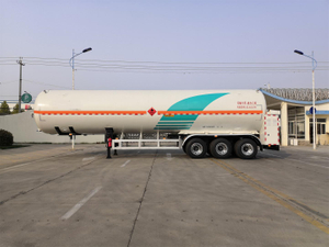 60 Ton Gasoline LNG Semi Trailer Fuel Tank 